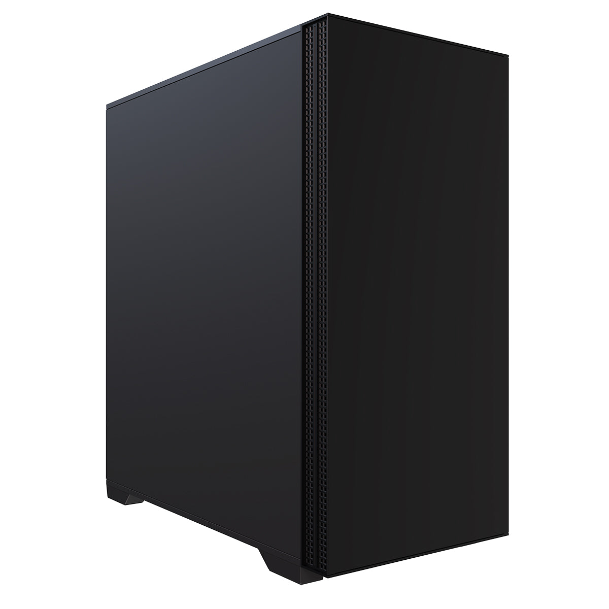 CiT Silent EX Black Mid-Tower USB Type C Computer Case With Sound Dampening Material and 2 x PWM Cooling Fans Included