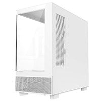 CiT Solar White Micro-ATX Gaming Case With Two-Sided Tempered Glass and 3 x 120mm PWM ARGB Fans With 6-Port Hub Included