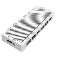 CiT Solar White Micro-ATX Gaming Case With Two-Sided Tempered Glass and 3 x 120mm PWM ARGB Fans With 6-Port Hub Included