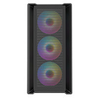 CiT Vento Black Micro-ATX PC Gaming Case with 4 x 120mm ARGB PWM Fans Included 1 x 6-Port Fan Hub Tempered Glass Side Panel