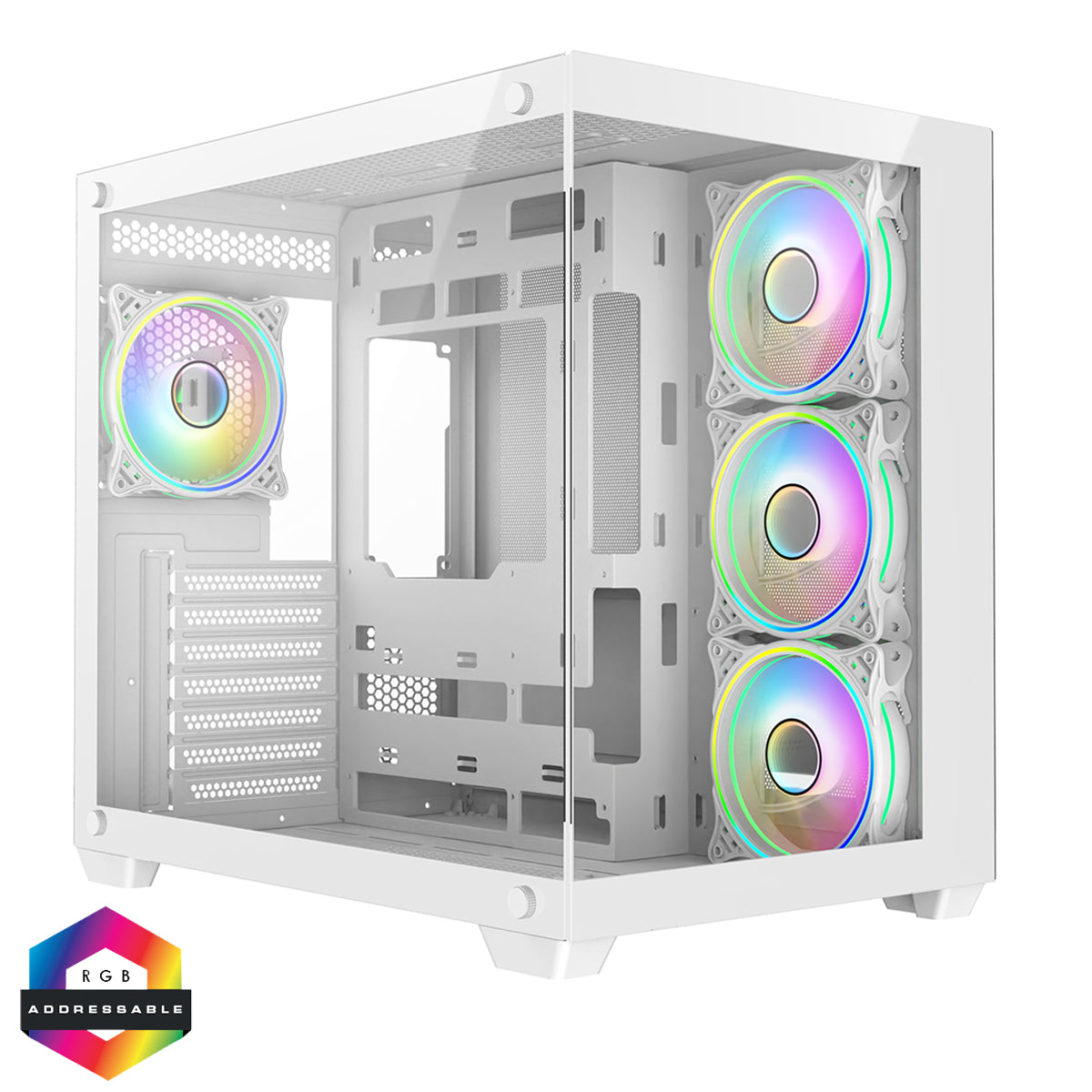 The Vision – Ryzen 7 / RX 9060 XT 16GB White Gaming PC