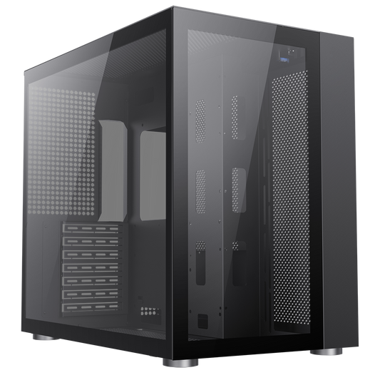 GameMax Infinity Mid-Tower ATX PC Black Gaming Case With Tempered Glass Side Panel