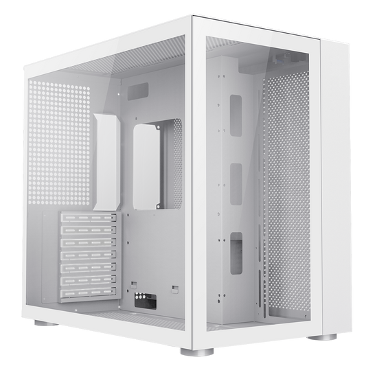 GameMax Infinity Mid-Tower ATX PC White Gaming Case With Tempered Glass Side Panel