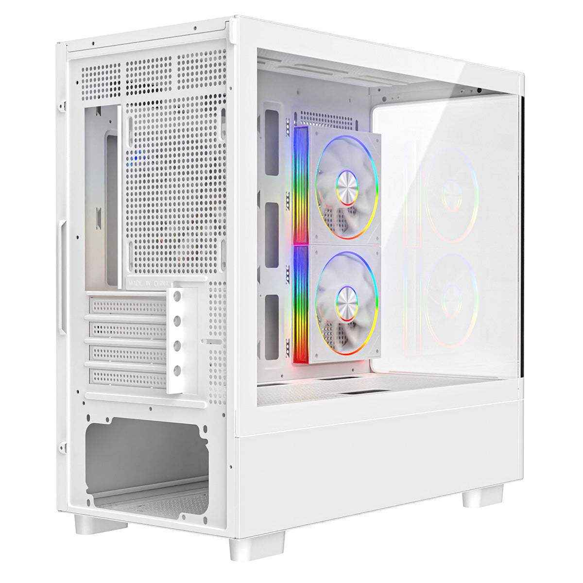 The CraftyBoiii Edition – White Steel Legend  Ryzen 5 5600XT | Arc B580 12GB | 32GB RAM | 1TB NVMe | LCD AIO | Strimmer RGB |