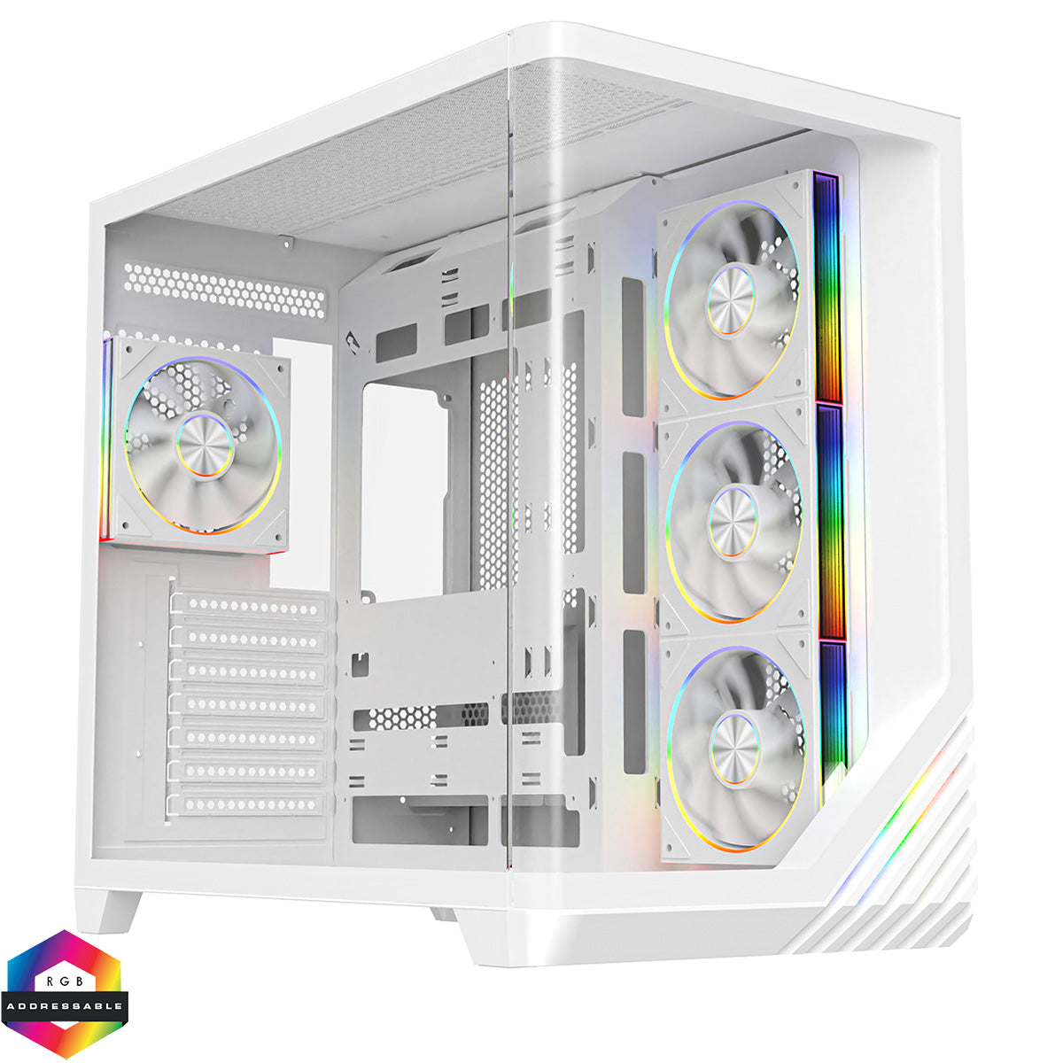 The Venus – White RTX 5060 Showcase Gaming PC