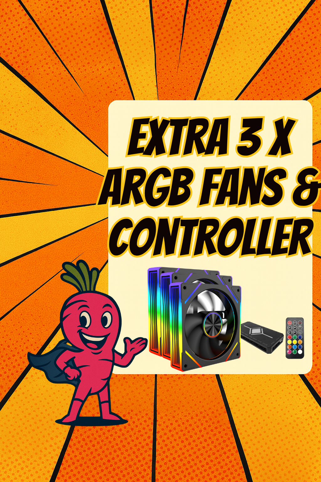 ARGB Controller + Triple Fan Pack Upgrade