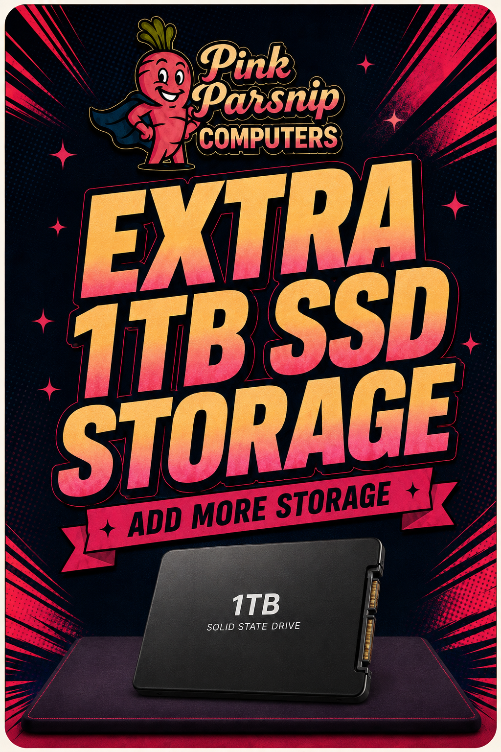 1 TB SATA SSD (2.5”)