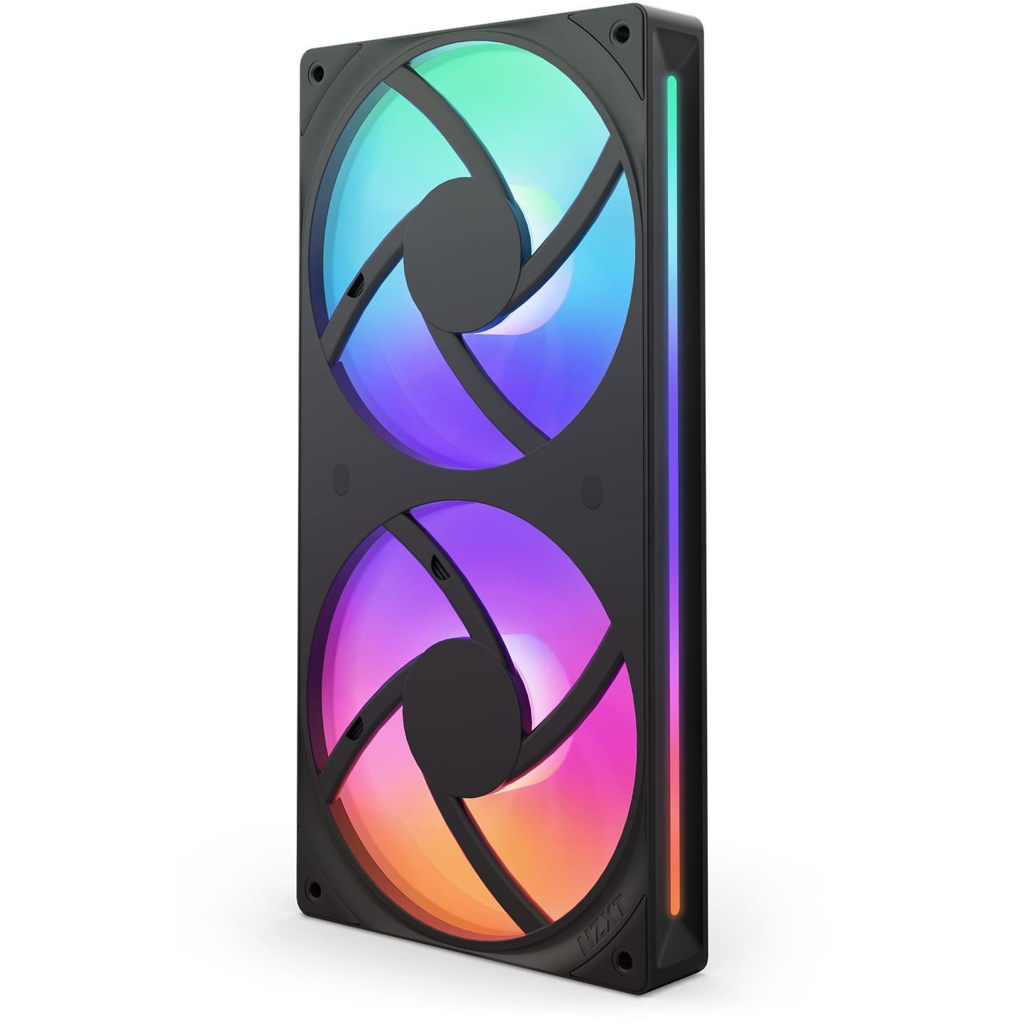 NZXT F240 RGB CORE DUAL FAN UNIT WHT