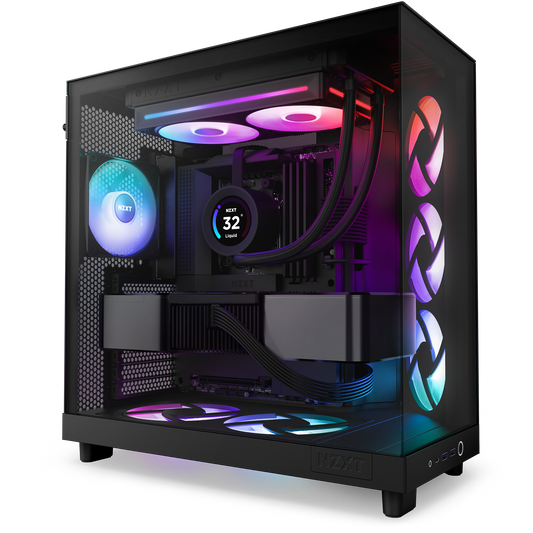 NZXT F280 RGB CORE DUAL FAN UNIT WHT