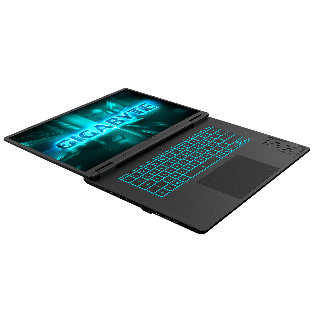 GIGABYTE Gaming A16 3TH chassis with 180 degree hinge and keyboard