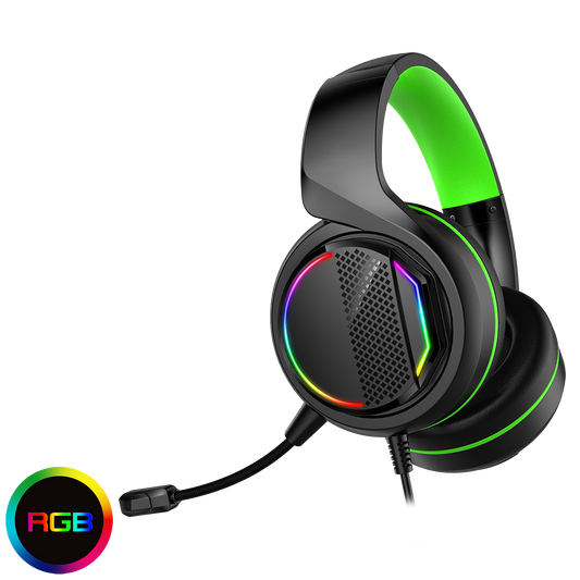 GameMax Razor RGB Gaming Headset and Mic with 5.1 Surround Sound