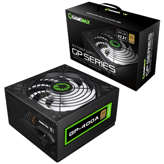 GameMax GP400A 400w 80 Plus Bronze Wired Power Supply