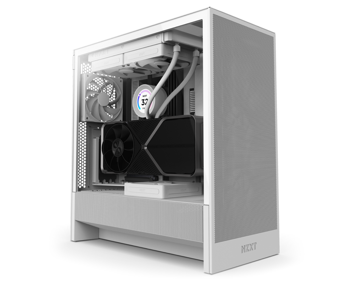 NZXT H5 FLOW MID TOWER CASE WHITE