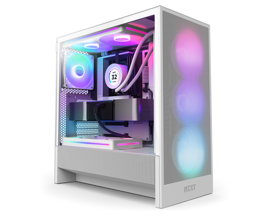 NZXT H5 FLOW MID RGB TOWER CASE WHITE