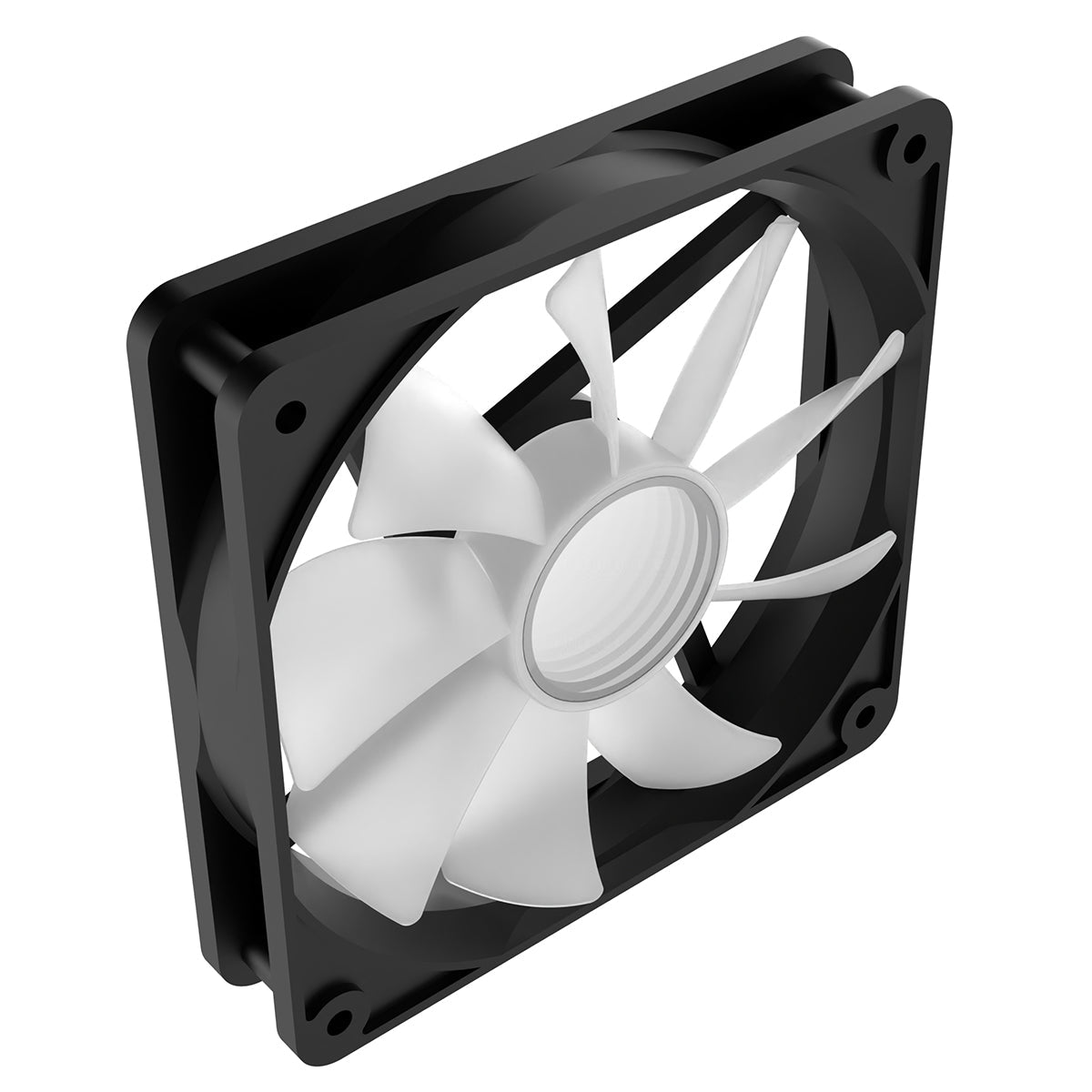 Halo 120mm Infinity ARGB Black 4pin PWM PC Cooling Fan - Pink Parsnip Computers