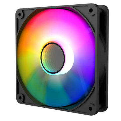 Halo 120mm Infinity ARGB Black 4pin PWM PC Cooling Fan - Pink Parsnip Computers
