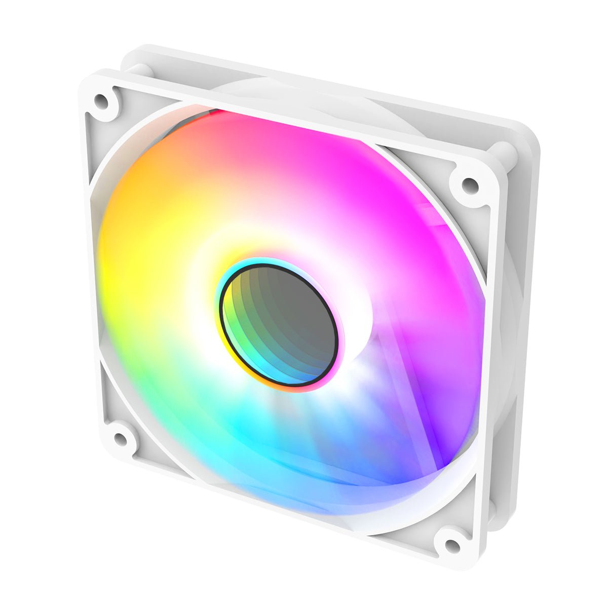 Halo 120mm Infinity ARGB White 4pin PWM PC Cooling Fan - Pink Parsnip Computers