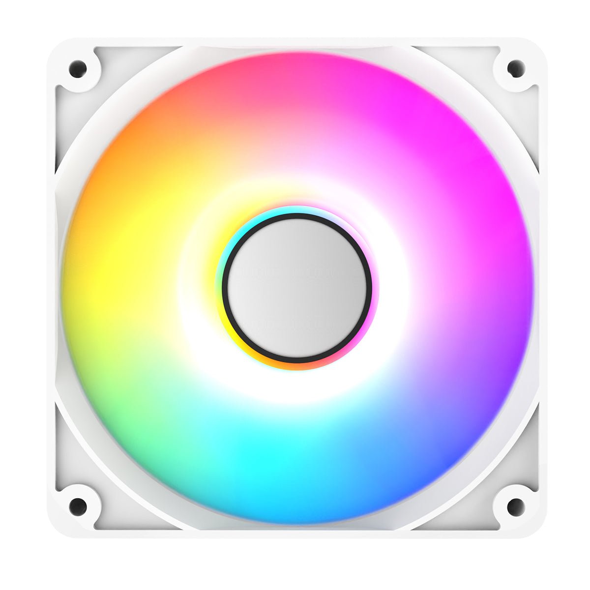 Halo 120mm Infinity ARGB White 4pin PWM PC Cooling Fan - Pink Parsnip Computers
