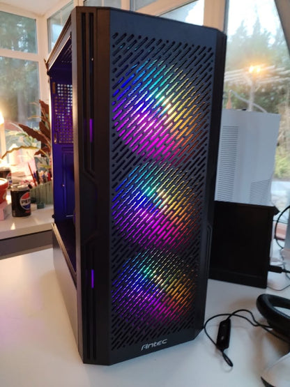 High - Performance 1080p Gaming PC | Ryzen 5 3600X | RX 5700 XT | 16GB RAM 🎮🔥AX20 Case - Pink Parsnip Computers