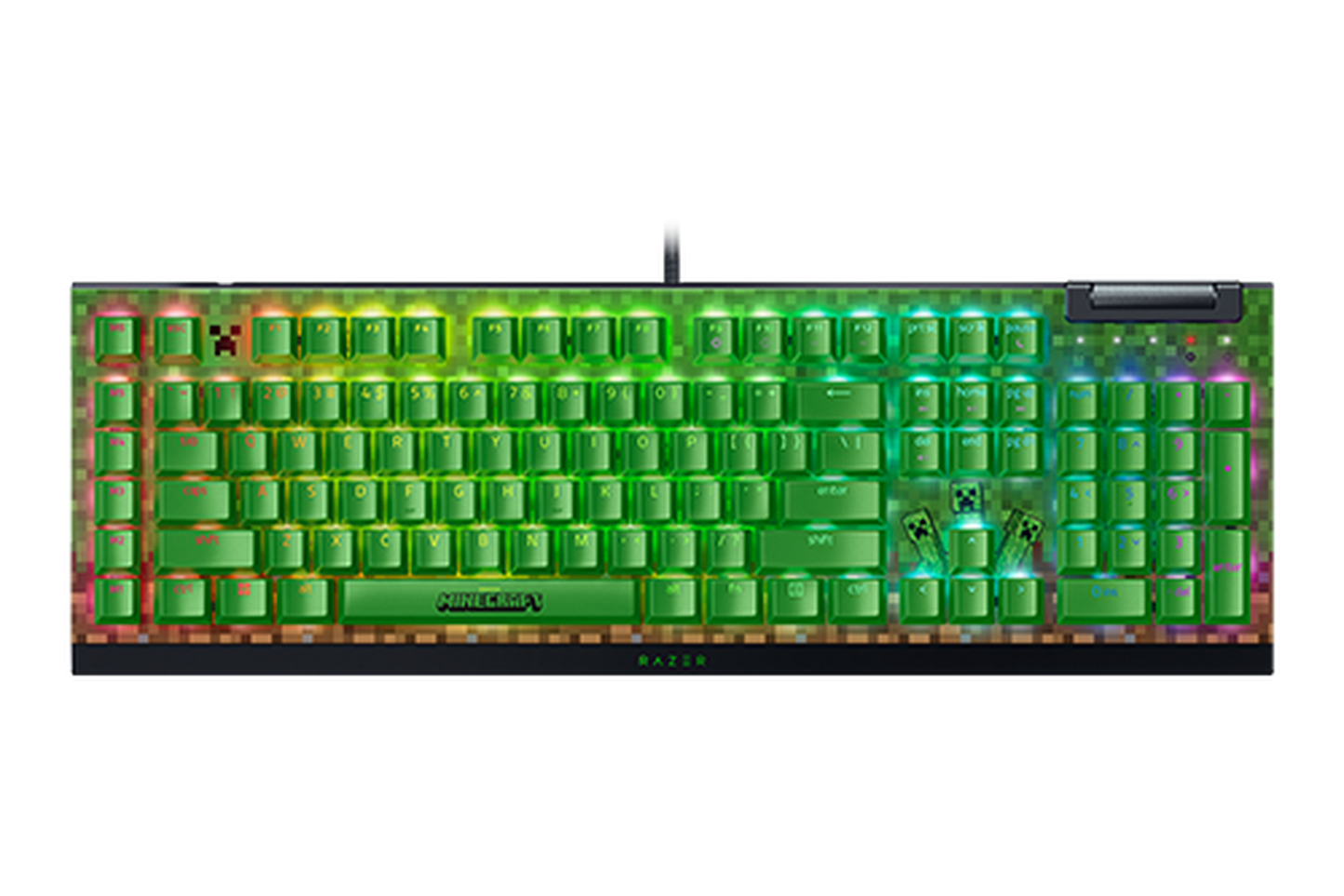 RAZER BLACKWIDOW V4 X MINECRAFT GREEN US