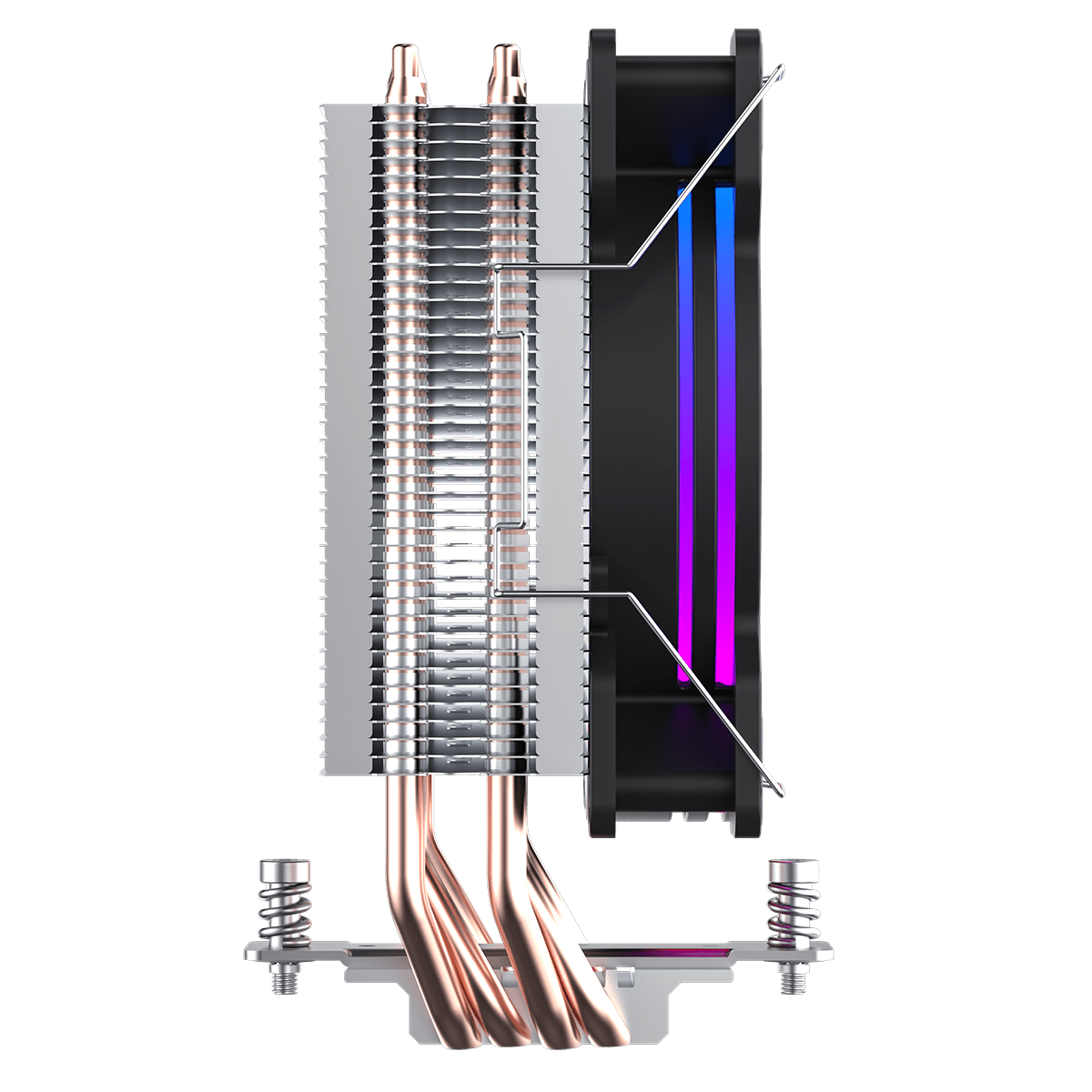 Ice Blade CPU Cooler With 120mm PWM ARGB Infinity Fan 4 x 6mm Heat Pipes TDP 190W - Pink Parsnip Computers