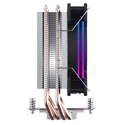 Ice Blade CPU Cooler With 120mm PWM ARGB Infinity Fan 4 x 6mm Heat Pipes TDP 190W - Pink Parsnip Computers