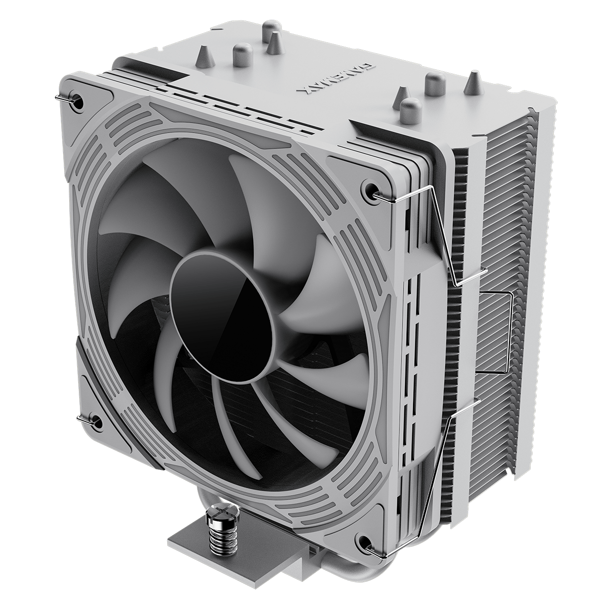 Ice Force White CPU Cooler With 120mm FN12A - C8I PWM ARGB Infinity Fan 4 x 6mm Heat Pipes TDP 200W - Pink Parsnip Computers