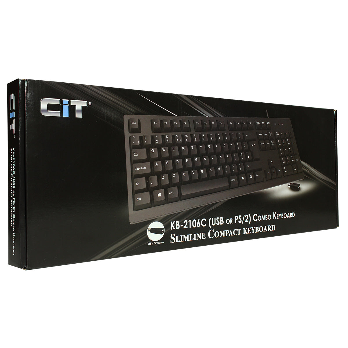 CiT KB-2106C USB Combo Keyboard Black