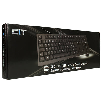 CiT KB-2106C USB Combo Keyboard Black
