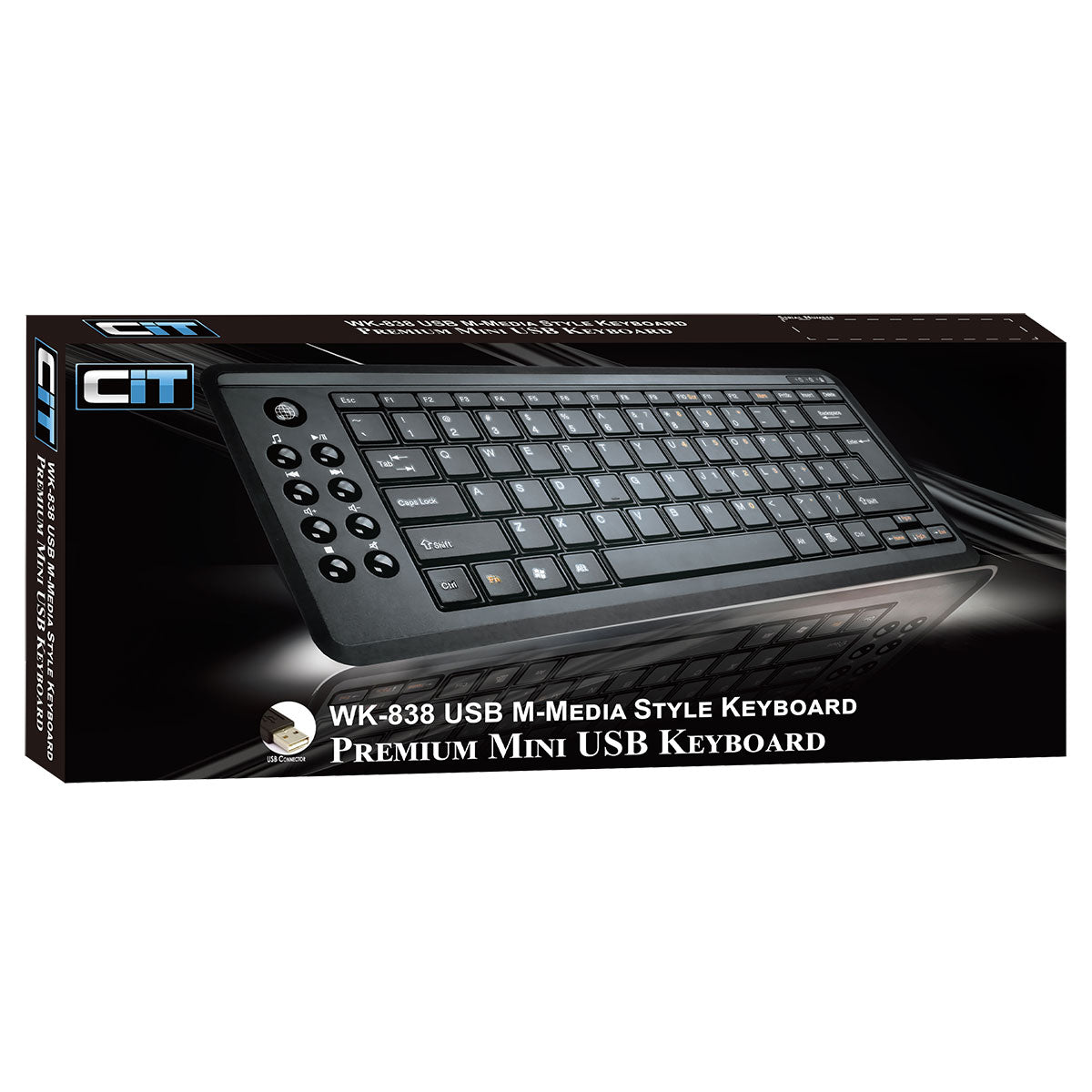 CiT WK-838 Premium Mini Keyboard M-Media