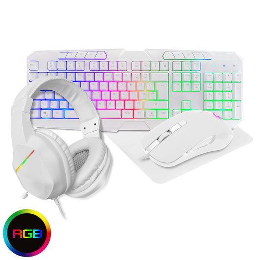 CiT Raptor 4-in-1 Gaming Combo – White