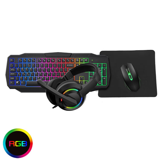 Scorpion 4-in-1 Keyboard Mouse Headset Mouse Pad Combo Kit