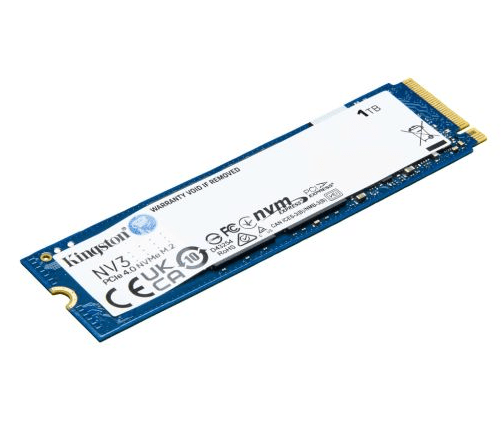Kingston 1TB NV3 M.2 NVMe Gen4 SSD, M.2 2280, PCIe4, R/W 6000/4000 MB/s - Pink Parsnip Computers