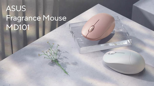 Asus Marshmallow MD101 Wireless Mouse - White