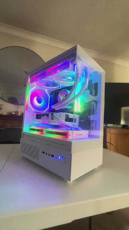 Aurora Pro — Ryzen 5 9600X • RX 9060 XT 16GB • 32GB DDR5 • 1TB NVMe Gen4 | Fortnite & GTA | Streaming Ready