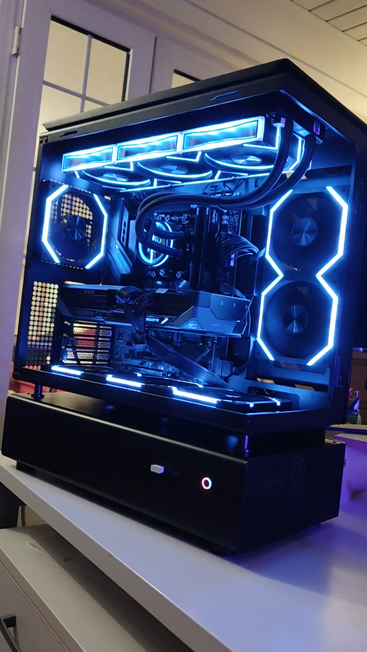 The N80 Stormstrike Ultra — RX 9070 XT • Ryzen 5 7500X3D • 32GB DDR5 • 2TB NVMe • ARGB AIO | 1440p Gaming | Streaming Ready