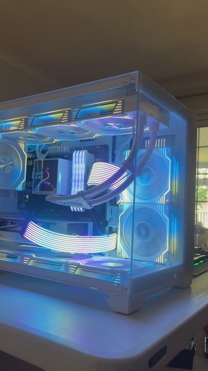 The Tom – RTX 5060 White Gaming PC | Ryzen 5 5600 | 32GB RAM | 1TB NVMe | LCD AIO | Windows 11 | Fortnite & GTA | White Build | DDR4 | Streaming Ready