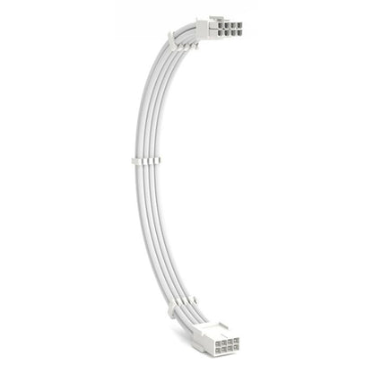Pro Braided Cable Extension Set In Brilliant White - Pink Parsnip Computers