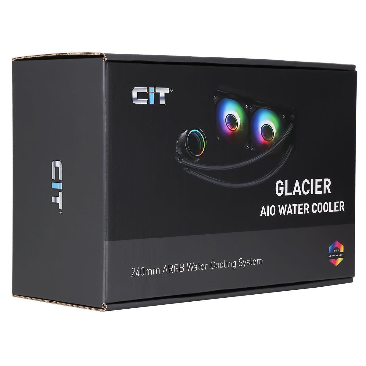 Pro Glacier Watercooler 240mm Black ARGB Infinity - Pink Parsnip Computers