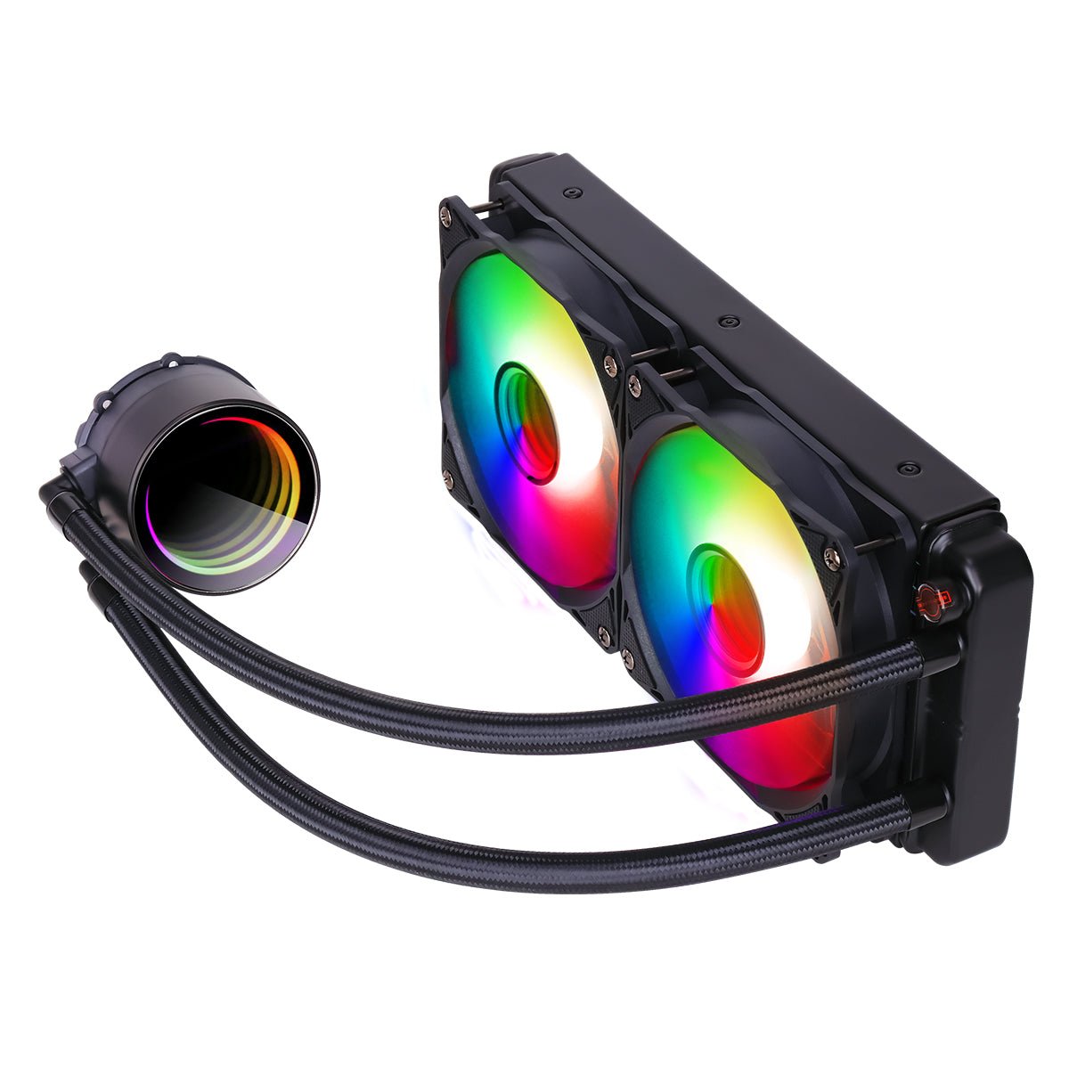 Pro Glacier Watercooler 240mm Black ARGB Infinity - Pink Parsnip Computers