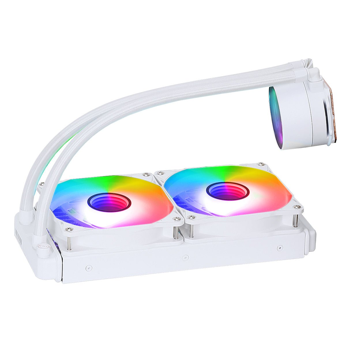 Pro Glacier Watercooler 240mm White ARGB Infinity - Pink Parsnip Computers