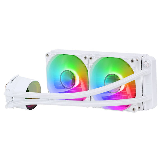 Pro Glacier Watercooler 240mm White ARGB Infinity - Pink Parsnip Computers