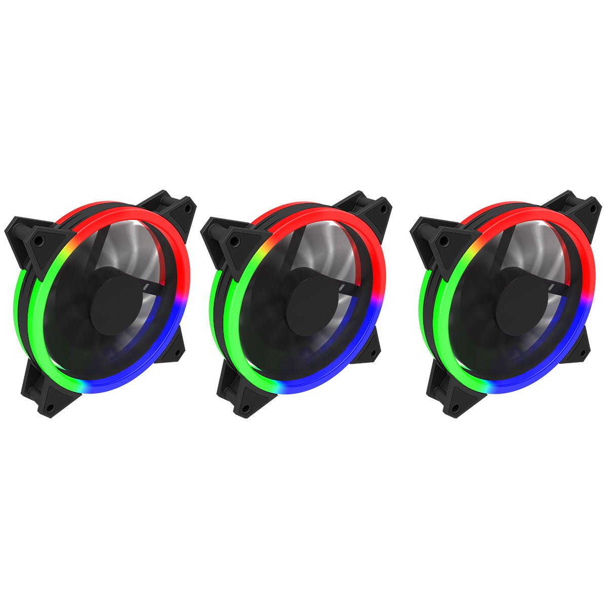 RGB Kit 3x Velocity Fans 1x Viper Strip 1x Hub 4pin Sync Brown Box - Pink Parsnip Computers