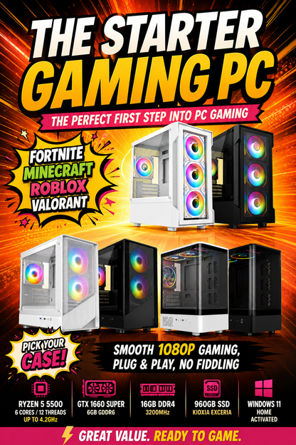 The Starter Gaming PC - The perfect first step into PC gaming | DDR4
