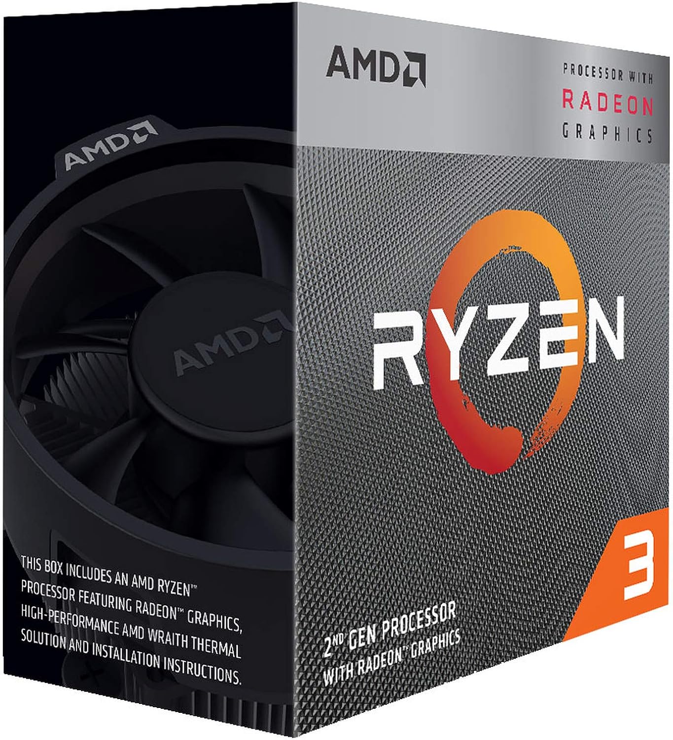 Ryzen 3 3200G CPU with Wraith Stealth Cooler, Quad Core, AM4, 3.6GHz (4.0 Turbo), 65W, 12nm, 2nd Gen, VEGA 8 Graphics - Pink Parsnip Computers