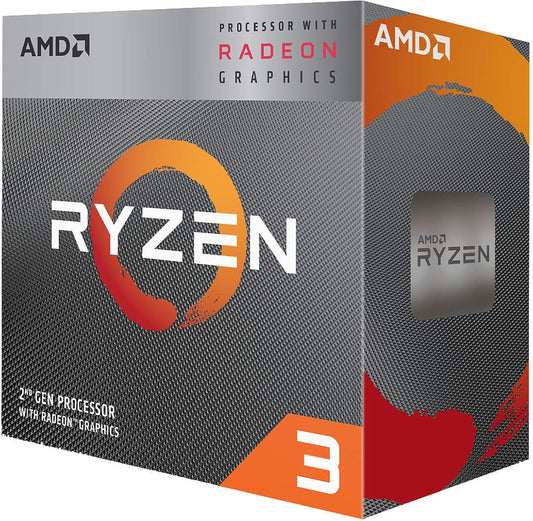 Ryzen 3 3200G CPU with Wraith Stealth Cooler, Quad Core, AM4, 3.6GHz (4.0 Turbo), 65W, 12nm, 2nd Gen, VEGA 8 Graphics - Pink Parsnip Computers