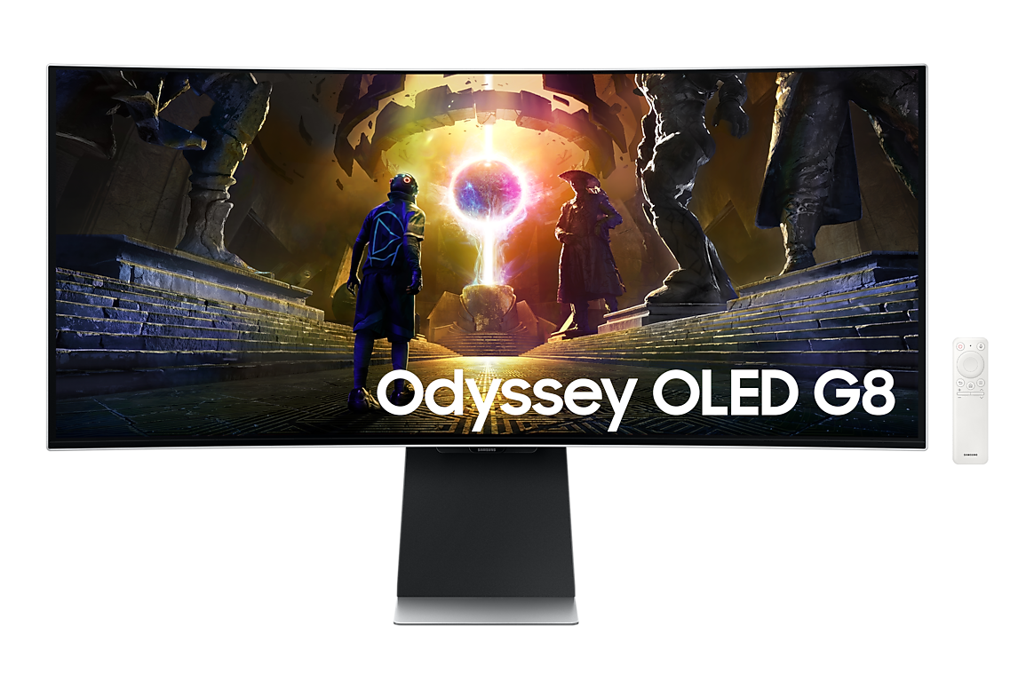 Samsung Odyssey OLED G8 G85SD 34 inch LS34DG850SUXXU, front view