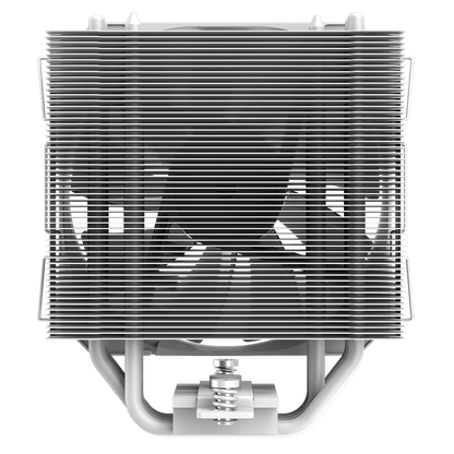 Sigma 540 White ARGB CPU Cooler With 130mm PWM ARGB Fan 4 x 6mm Heat Pipes TDP 200W - Pink Parsnip Computers