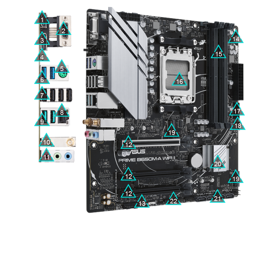 ASUS AM5 PRIME B650M-A WIFI II M-ATX