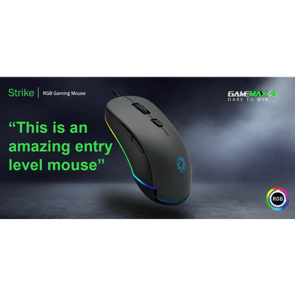 Strike Gaming Mouse Pulsing RGB - Pink Parsnip Computers